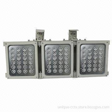 IR Illuminator w/ 72pcs 2W Dot-matrix IR LED, IP66 Waterproof and -40 to 55&degC Working Temperature